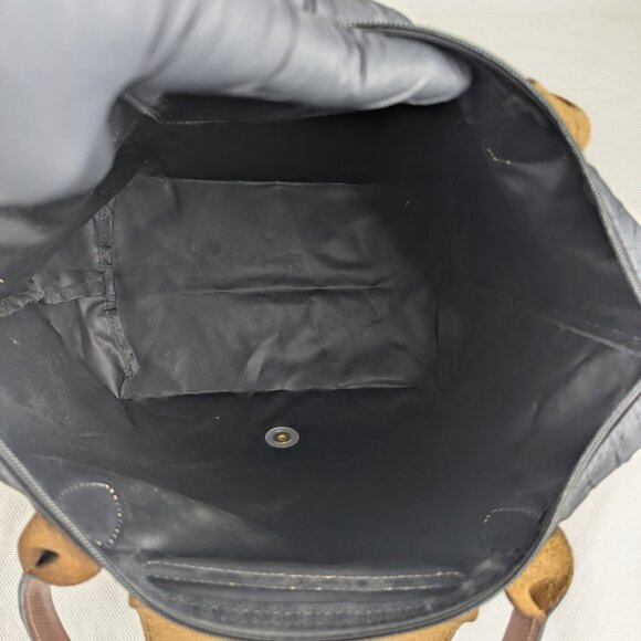 Longchamp Le Pliage Nylon Tote Bag Black Foldable Shoulder Bag 100% Authentic - Picture 4 of 16